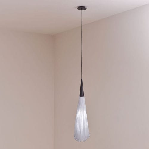 Lampada a sospensione - MORNING GLORY : CHILI - Aqua Creations - in metallo / in seta / design originale