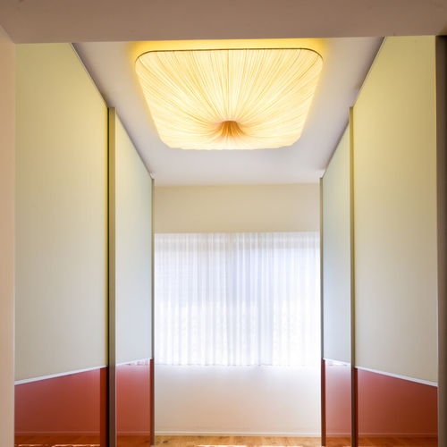 Plafoniera contemporanea - NARA 122 - Aqua Creations - rettangolare / in seta / LED