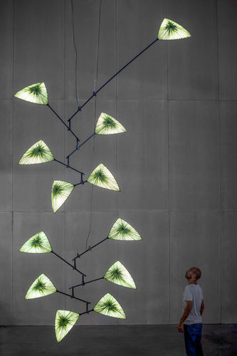 Lampada a sospensione - JEWEL : AVIA 7 - Aqua Creations - in metallo / in seta / contemporanea