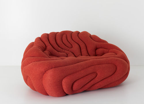 Pouf contemporaneo - GLADIS - Aqua Creations - in tessuto / imbottito / contract