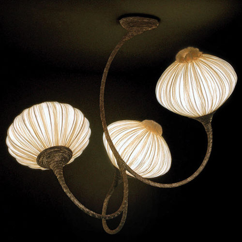Lampadario design originale - PALM: 3 PALMS - Aqua Creations - in metallo / in seta / a incandescenza