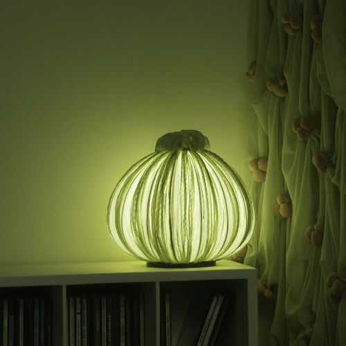 Lampada da tavolo - MORNING GLORY : PERLINA - Aqua Creations - in seta / contemporanea / con cavo