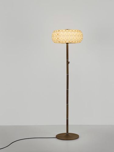 Lampada da terra - 96 MOLECULES TALL - Aqua Creations - in legno / di carta / contemporanea