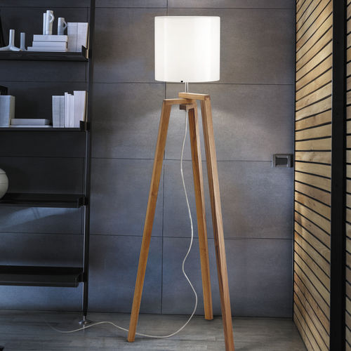 Lampada da terra - TREPAI - Vistosi - in legno / contemporanea / con cavo