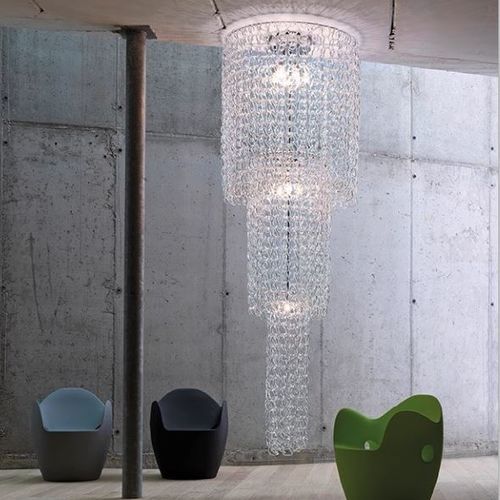 Lampadario contemporaneo - GIOGALI - Vistosi - in cristallo / da 10 lampadine / da 5 lampadine