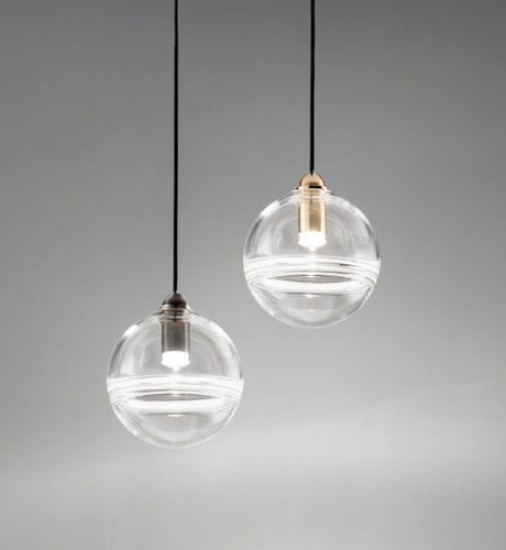 Lampada a sospensione - ORO - Vistosi - in vetro di Murano / contemporanea / con cavo