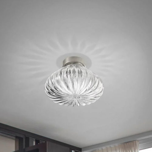 Plafoniera contemporanea - DIAMANTE  - Vistosi - rotonda / in vetro / LED