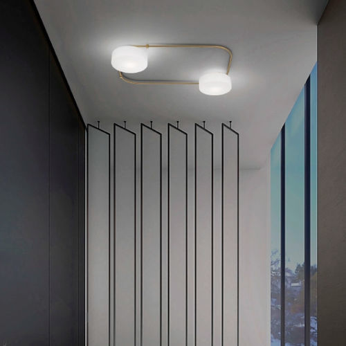Plafoniera contemporanea - TIER - Vistosi - rotonda / in vetro / LED