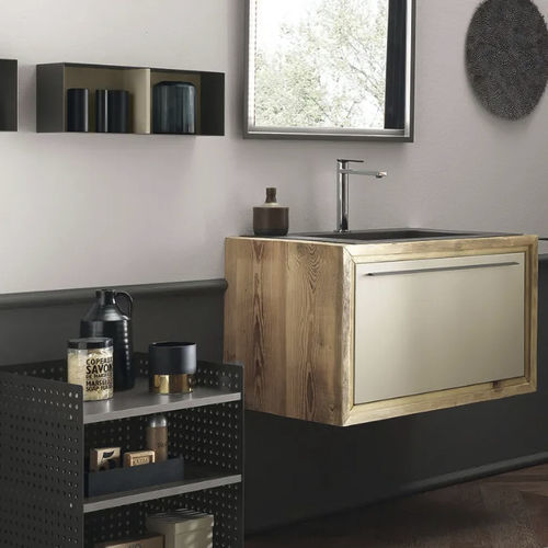 Mobile da bagno contemporaneo - WOOD 01 - ARCHEDA - per uso residenziale / in legno / laccato