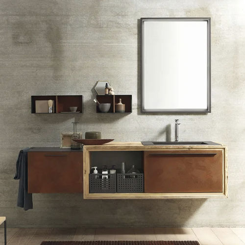 Mobile da bagno contemporaneo - WOOD 04 - ARCHEDA - per uso residenziale / in legno / laccato