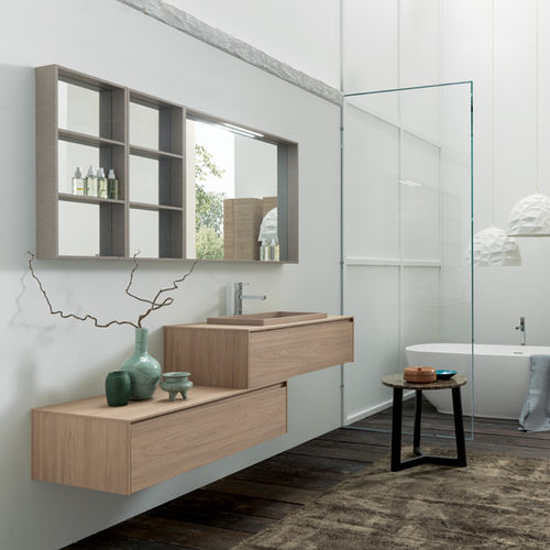 Mobile lavabo sospeso - TULLE 01 - ARCHEDA - in HPL / contemporaneo / senza ante