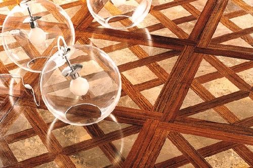 Parquet massello - JACQUELINE - PARQUET IN - in legno / con intarsio in marmo / oliato