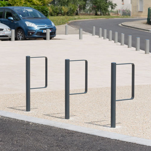 Rastrelliera per biciclette a pavimento - Z&Eacute;NITH - AREA - verticale / per spazi pubblici / in acciaio inossidabile