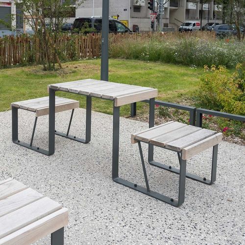 Tavolo da gioco per bambini per esterni - ATLANTIQUE - AREA - contemporaneo / per spazio pubblico / in legno