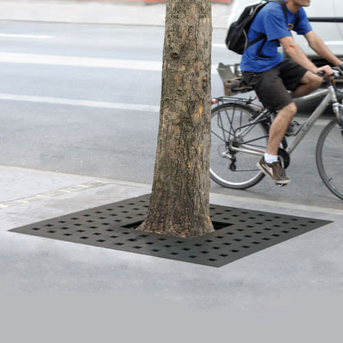 Griglia per alberi quadrata - MEMPHIS - AREA - in acciaio
