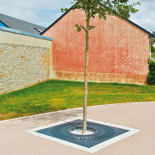 Griglia per alberi quadrata - CARDIFF - AREA - in acciaio