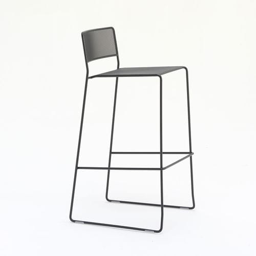 Sedia alta contemporanea - Log ST - arrmet - da interno / in maglia metallica / con supporto in acciaio verniciato