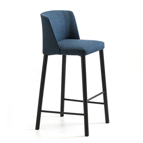 Sedia alta contemporanea - Virginia ST-4WL - arrmet - da interno / in tessuto / in pelle