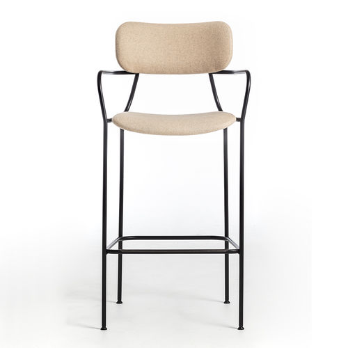 Sedia alta contemporanea - Kiyumi fabric ST - arrmet - da interno / in tessuto / in pelle
