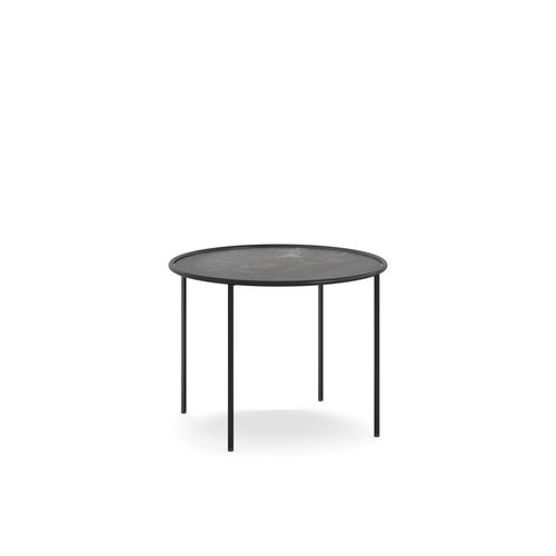 Tavolino basso contemporaneo - Ring 60 - arrmet - in acciaio verniciato / con supporto in acciaio verniciato / rotondo