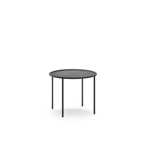 Tavolino basso contemporaneo - Ring 50 - arrmet - in acciaio verniciato / con supporto in acciaio verniciato / rotondo
