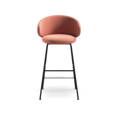 Sedia alta contemporanea - Belle ST-4L - arrmet - da interno / in tessuto / in pelle