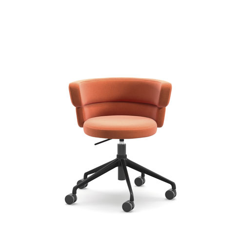 Sedia da ufficio contemporanea - Dam HO - arrmet - da interno / in tessuto / in pelle