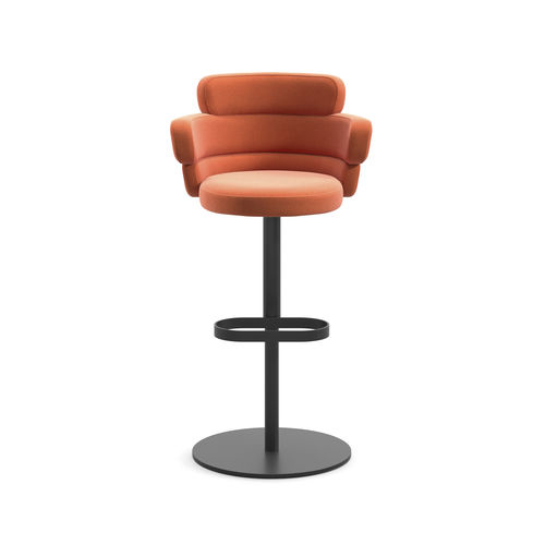 Sedia alta contemporanea - DAM XL ST-S-A - arrmet - da interno / in tessuto / in pelle
