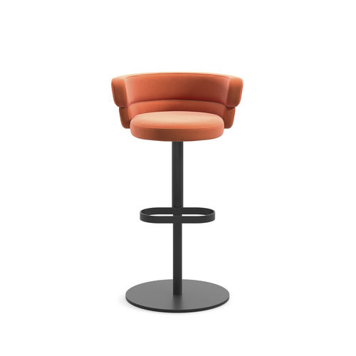 Sedia alta contemporanea - Dam ST-S-A - arrmet - da interno / in tessuto / in pelle