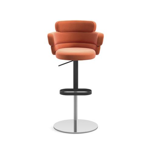 Sedia alta contemporanea - DAM XL ST-ADJ - arrmet - da interno / in tessuto / in pelle