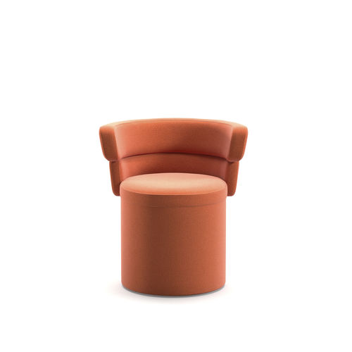 Sedia contemporanea - Dam TUB - arrmet - da interno / in tessuto / in pelle