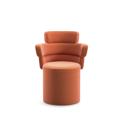 Sedia contemporanea - DAM XL TUB - arrmet - da interno / in tessuto / in pelle