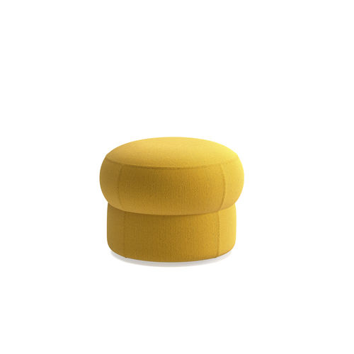 Pouf contemporaneo - CEPE S  - arrmet - in tessuto / in pelle / tondo