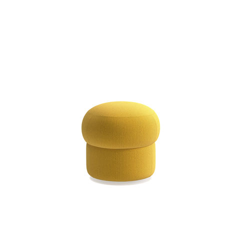 Pouf contemporaneo - CEPE XS - arrmet - in tessuto / in pelle / tondo