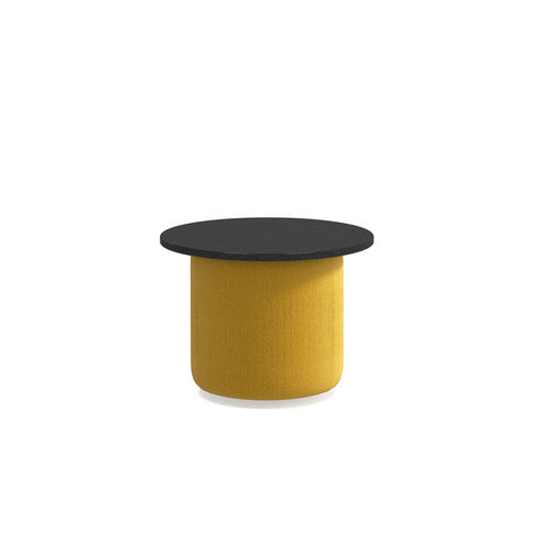 Tavolino basso contemporaneo - Cèpe XS - arrmet - in legno compensato / con supporto in cuoio / con supporto tessuto
