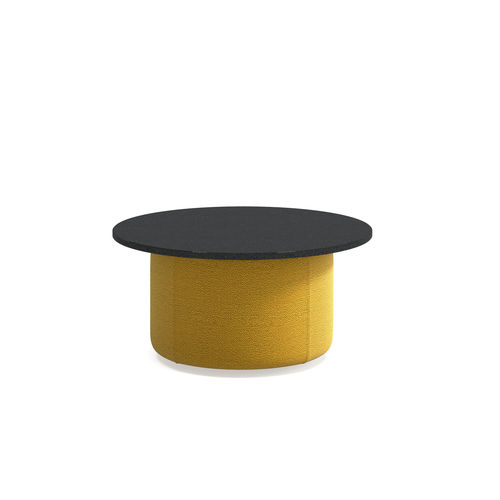 Tavolino basso contemporaneo - Cèpe S - arrmet - in legno compensato / con supporto in cuoio / con supporto tessuto