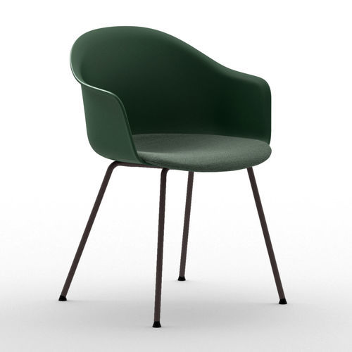 Sedia contemporanea - Máni Armshell+f 4L - arrmet - da interno / in tessuto / in pelle