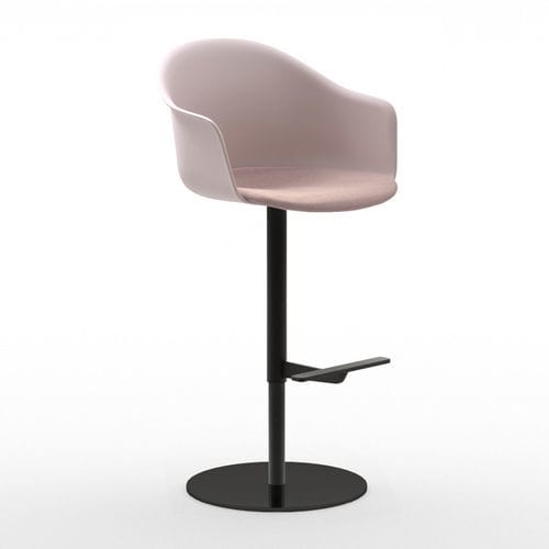 Sedia alta contemporanea - Máni Armshell+f ST-S-A - arrmet - da interno / in tessuto / in pelle