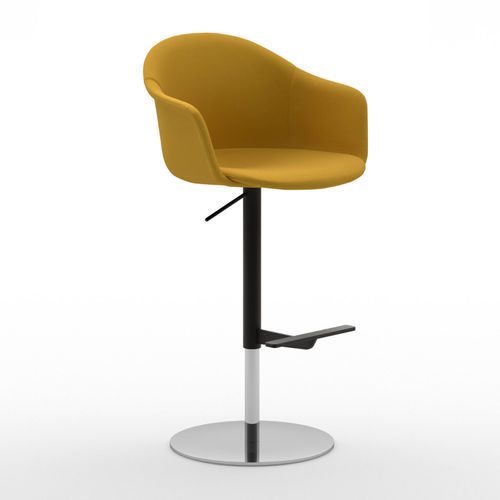 Sedia alta contemporanea - Máni Armshell ST-ADJ - arrmet - da interno / in tessuto / in pelle