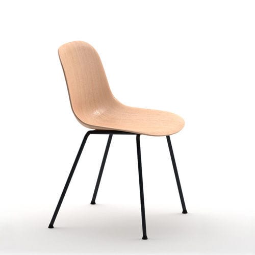 Sedia contemporanea - Máni 4L/ns - arrmet - da interno / in frassino / con supporto in acciaio