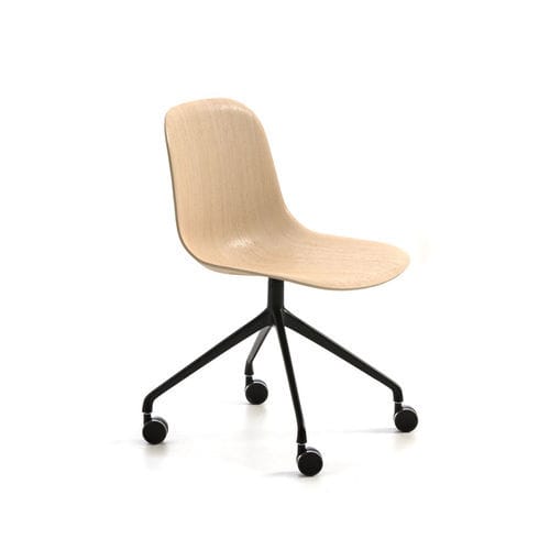 Sedia da ufficio contemporanea - Máni HO-4 - arrmet - da interno / in frassino / con supporto in alluminio dipinto