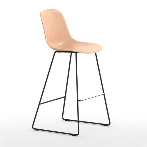 Sedia alta contemporanea - Máni ST-SL/ns - arrmet - da interno / in frassino / con supporto in acciaio