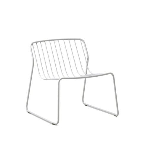 Poltrona contemporanea - Randa Nude LO - arrmet - in Trevira CS® / in ecopelle / in acciaio verniciato