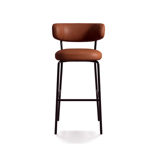 Sgabello da bar contemporaneo - Bold Soul ST - arrmet - in pelle / in tessuto / con supporto in metallo cromato
