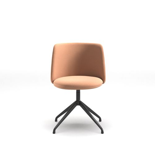 Sedia visitatore contemporanea - Pure Belle SP - arrmet - da interno / in pelle / in tessuto