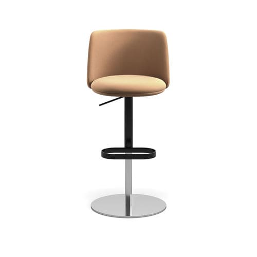 Sgabello da bar contemporaneo - Pure Belle ST ADJ - arrmet - in pelle / in tessuto / con supporto in acciaio