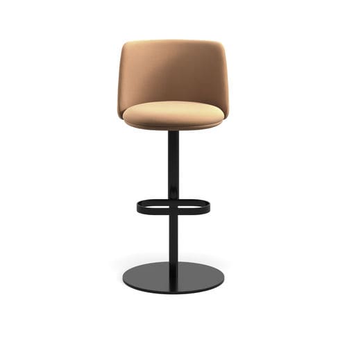 Sgabello da bar design originale -   A seating collection designed for hospitality, where the p - arrmet - in pelle / in tessuto / con supporto in metallo
