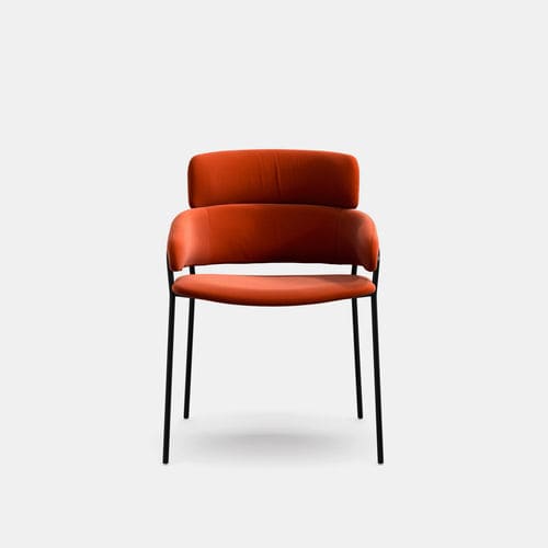 Sedia contemporanea - Strike XL - arrmet - da interno / in tessuto / in pelle