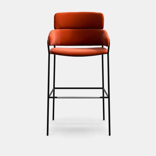Sedia alta contemporanea - Strike ST-XL - arrmet - da interno / in tessuto / in pelle
