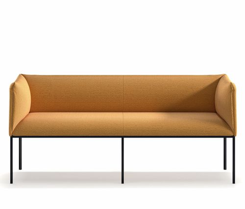Divanetto imbottito contemporaneo - Sharp XL SO - arrmet - in tessuto / in pelle / con supporto in acciaio